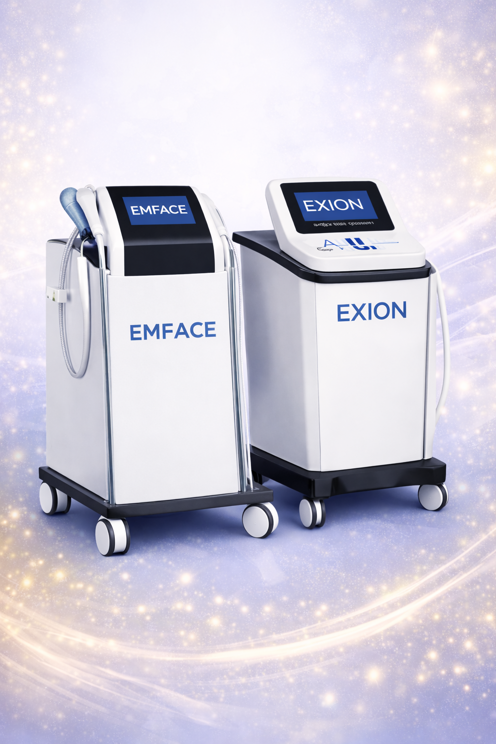 EMFACE and EXION facial aesthetics promotional image